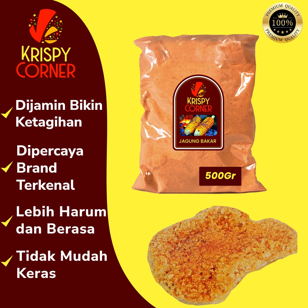 

Bumbu Tabur Jagung Bakar Penyedap Aneka Snack Kentang Ayam Jamur Instan Rasa Jagung Bakar 500Gr