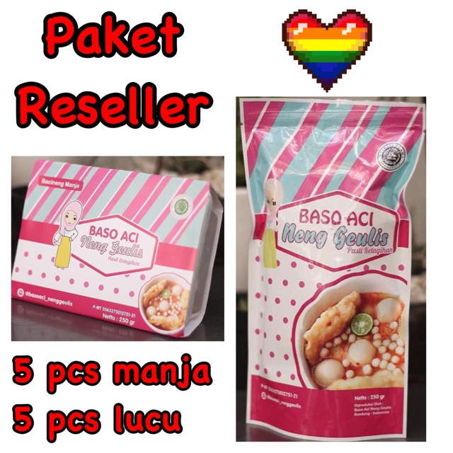 

Paket Reseller Baso Aci Neng Geulis (5 Manja & 5 Lucu)