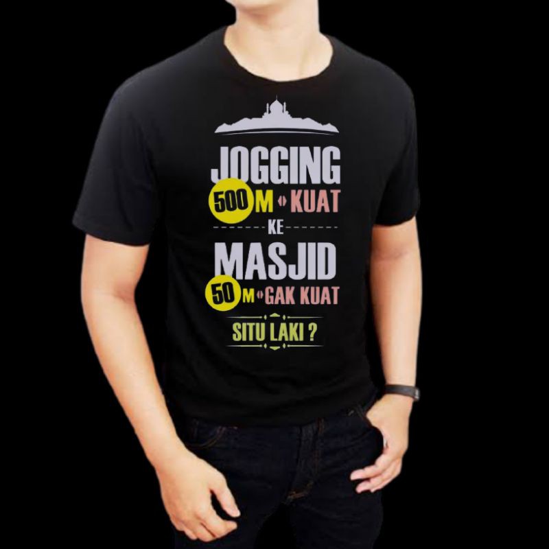 Kaos Custome Islami bahan premium cotton combed 30s cilegon
