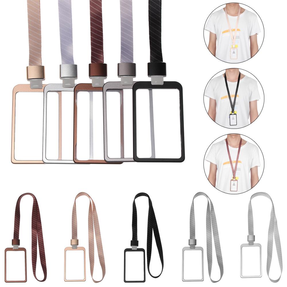 Lanfy Case Holder Kartu Kredit / ID Multifungsi Bahan Aluminum Alloy Anti Air Dengan Tali Lanyard