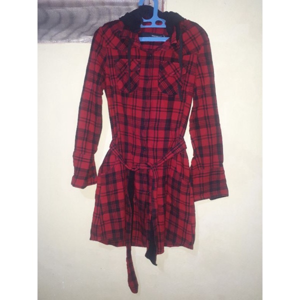 Kemeja Flanel Hoodie Samuel & Kevin Preloved