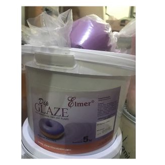 Elmer Dip Glaze - Topping Donat Rasa Talas (Taro) 5kg - Glaze Gosend Only