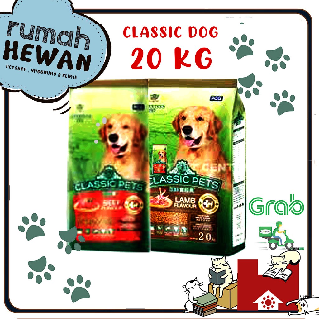 Jual Classic Dog Food Lamb Dan Beef 20 Kg Makanan Anjing Clasic 20Kg ...