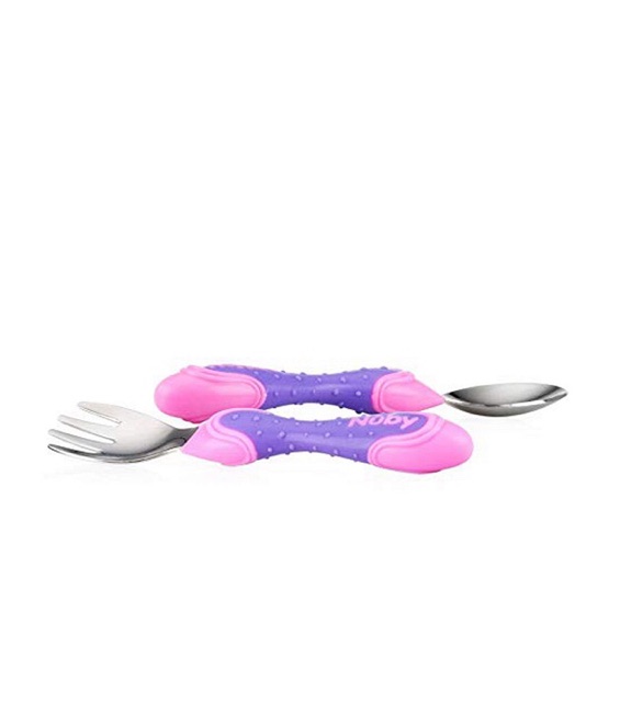 Nuby Stainless spoon and fork