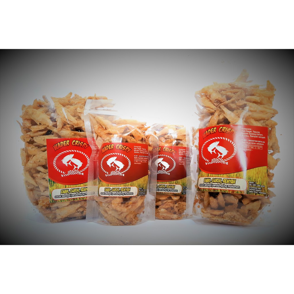 

Keripik Ikan Wader Crispy Davinna Baby Crispy Lauk Kering Camilan Seafood