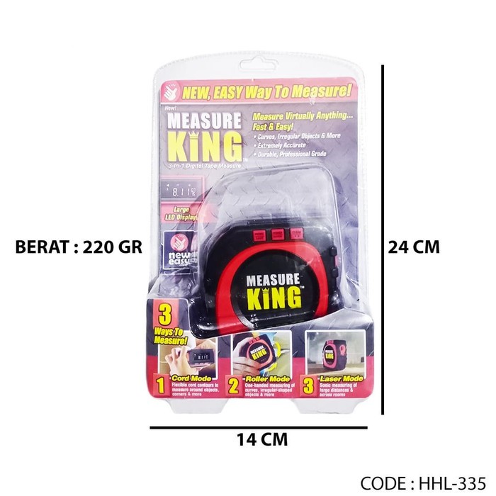 MEASURE KING alat ukur meteran digital 3 in 1 mode 20m infrared