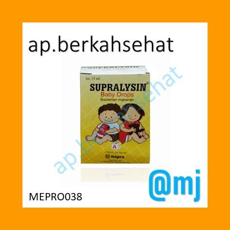 SUPRALYSIN BABY DROP HARGA PER BOTOL