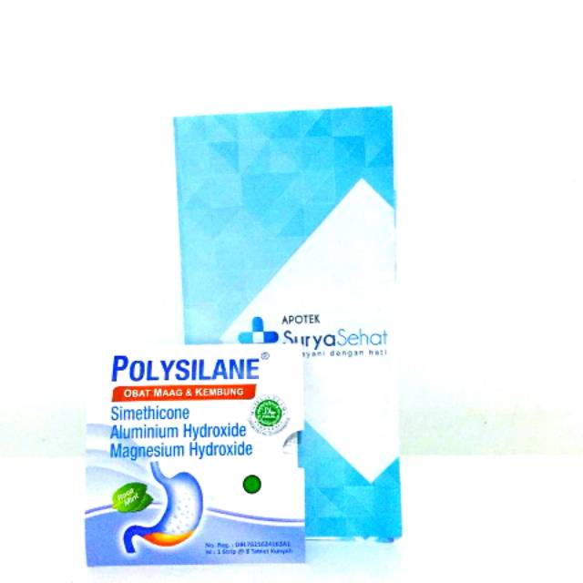 Polysilane Tablet Kunyah Rasa Mint isi 8 tablet