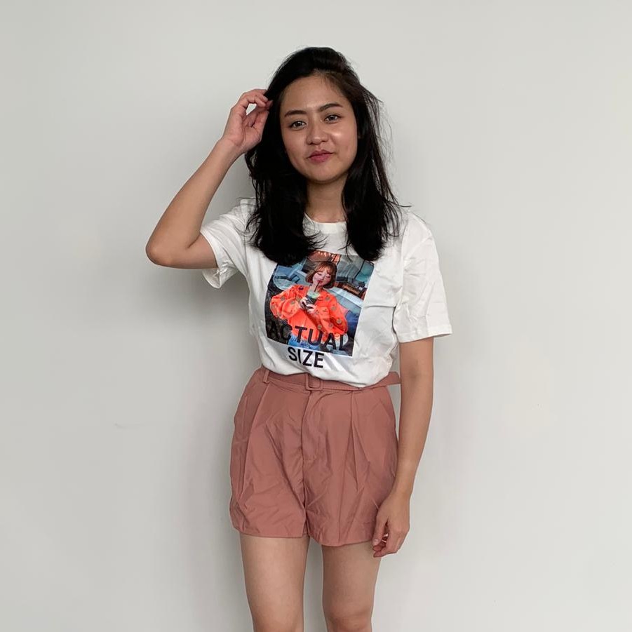 Korean Style Set Top and Short Set Celana  Pendek  