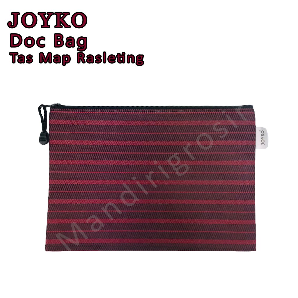 Doc Bag * Joyko * Tas Map Rasleting * Motif Salur * DCB-38B5