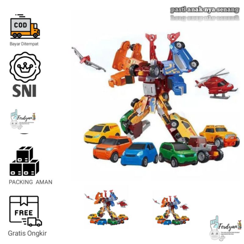 Mainan Anak tobot GIGA 7 Transformer Tobot Mini GIGA7 Series - Mainan anak laki laki Mainan anak Rob
