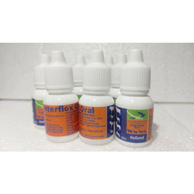 OBAT FLU KELINCI KUCING INTERFLOX ORAL 10 ML GANGGUAN PERNAFASAN PILEK BATUK