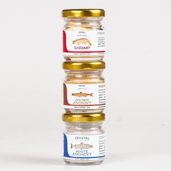 

*****] (Set of 3 Convenient Size 20G) White Anchovy + Brown Anchovy + Shrimp