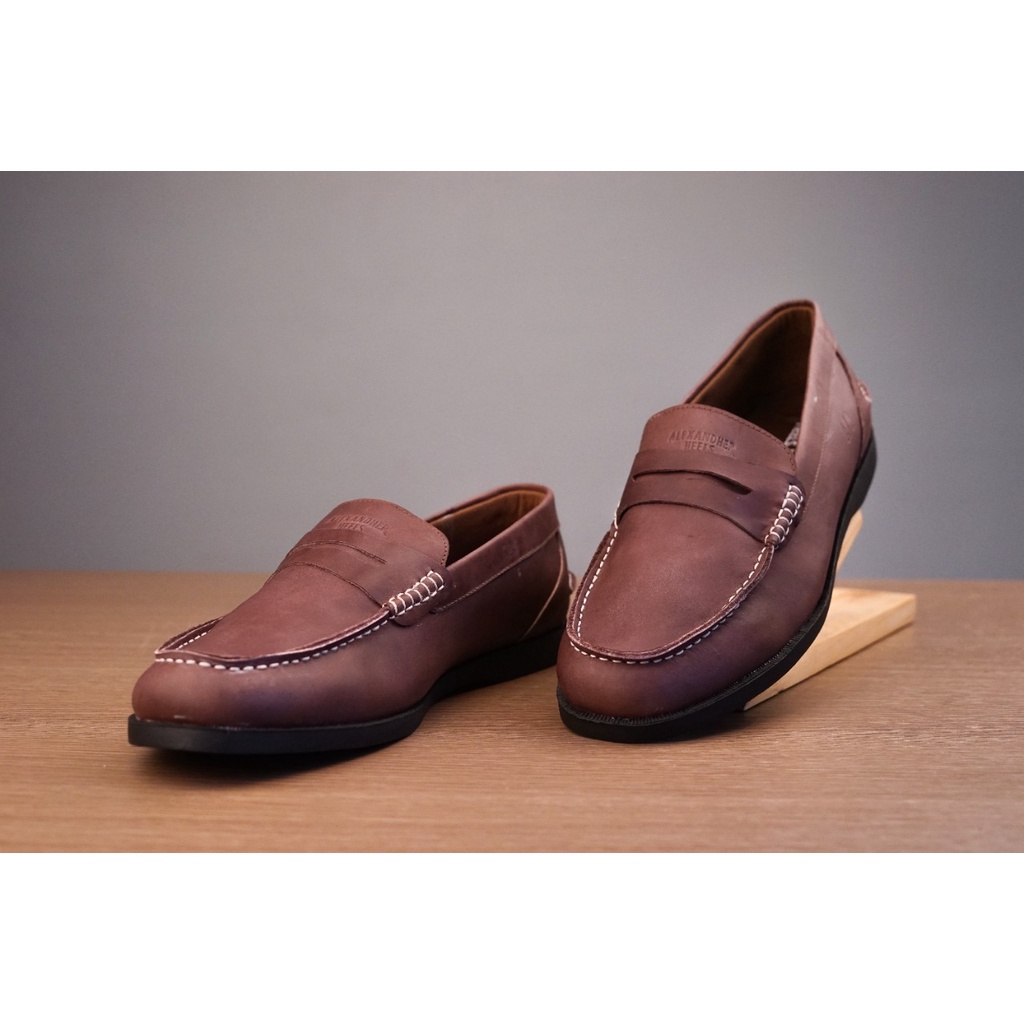 Classy Premium Red Brown Sepatu Pria Kulit Asli