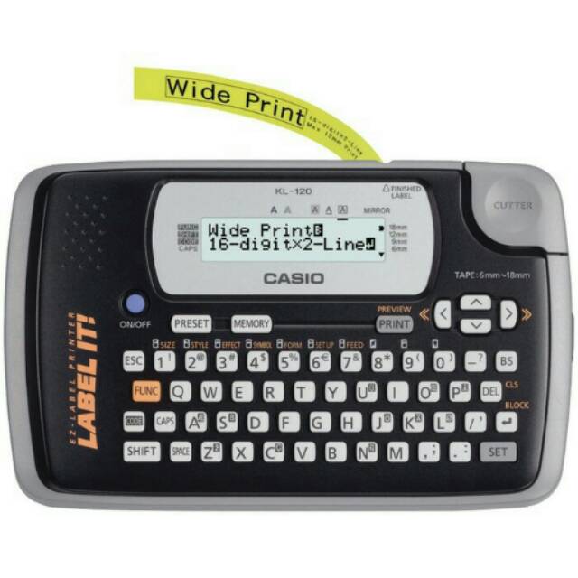 

Label CASIO/CASIO label printer KL-120#GARANSI RESMI CASIO