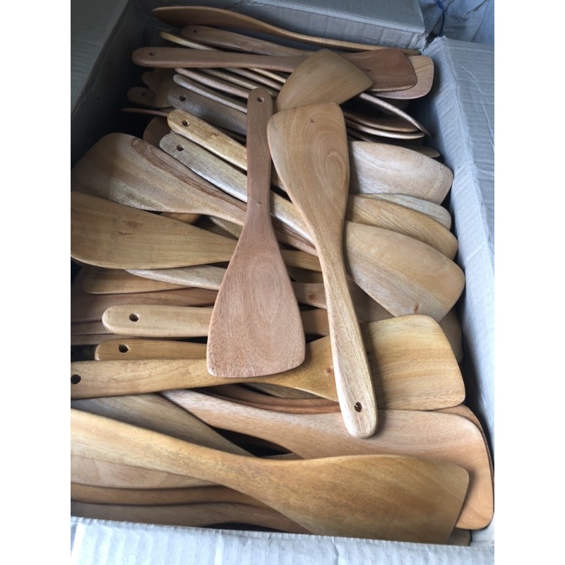 sutil teflon spatula kayu sodet teflon kayu mahoni