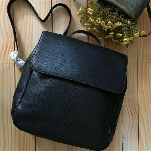 Tas Fossil Claire Backpack Black Bag original brand New With Tag