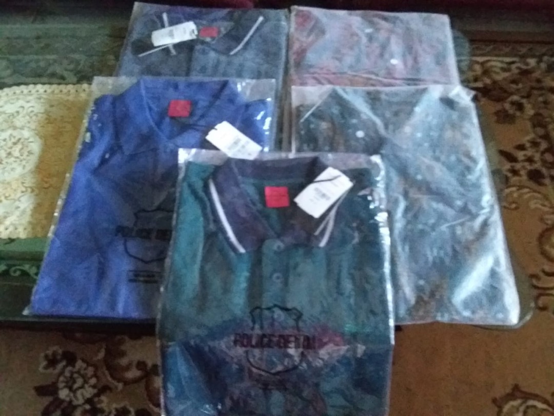 Ondeng88 Kemeja Batik Pria Lengan Panjang Motif Songket Hitam Navy Tosca