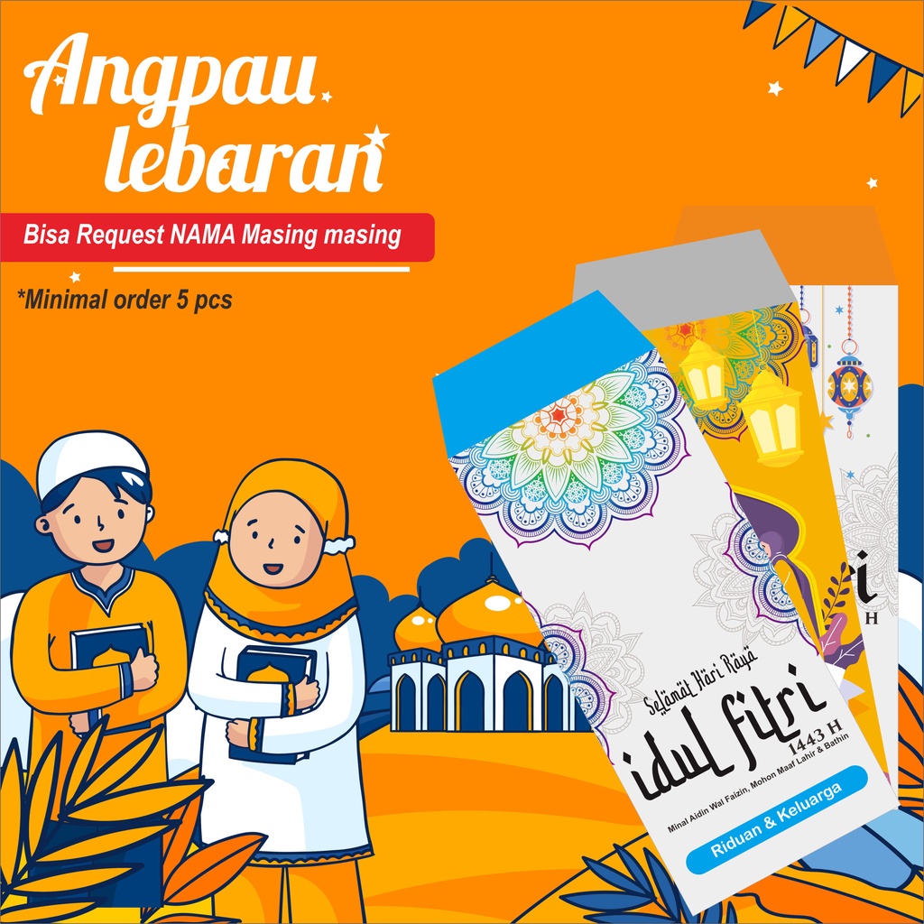 

ASTONE ANGPAU /AMPLOP Lebaran amplopTHR IDUL FITRI /ANGPAO LEBARAN IDUL FITRI / Free request nama masing masing