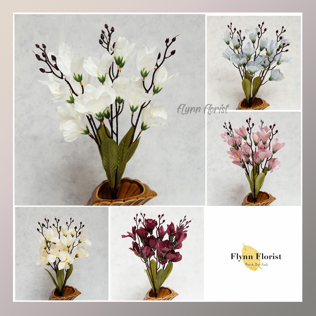 Bunga Gladiol X5 (satuan) Bunga Artificial / Bunga Plastik / Bunga Dekorasi / Pernikahan