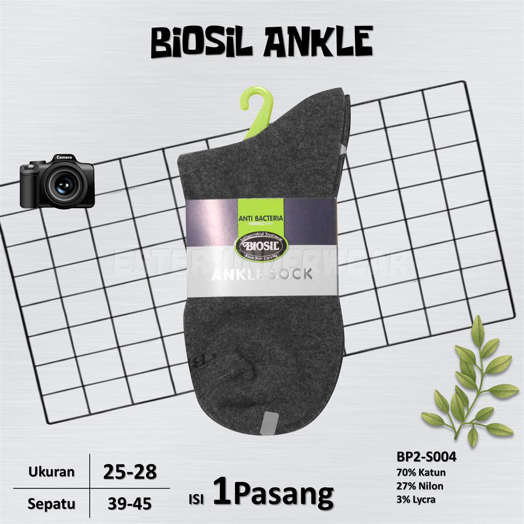 KAOS KAKI PRIA DEWASA ANKLE SOCK BIOSIL BP2 ISI 1Pasang