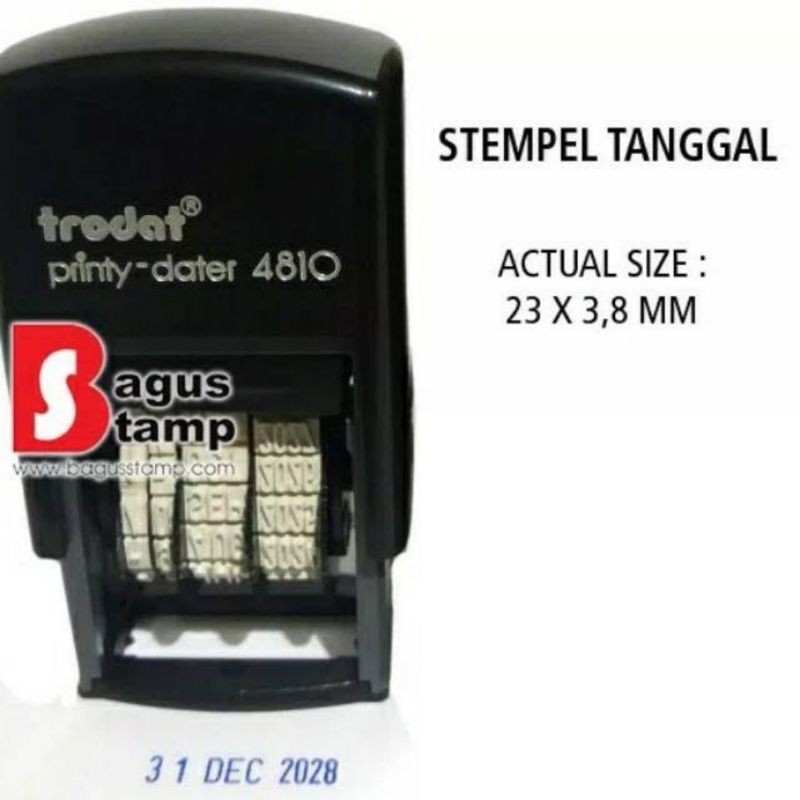 Stempel Trodat 4810 Stempel Tanggal Otomatis / Dater Otomatis | Shopee