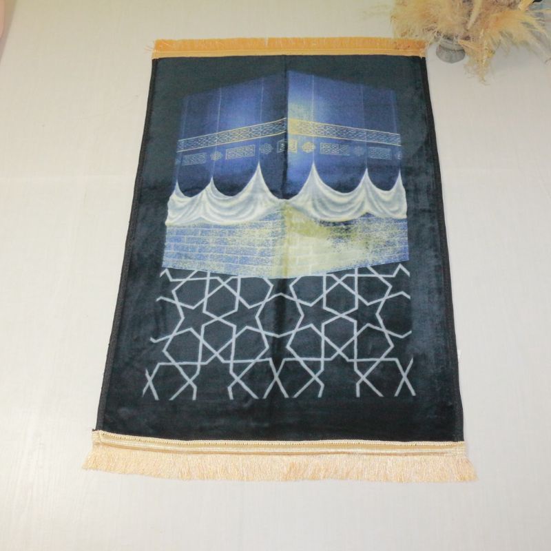Sajadah Tebal Anti Slip Model  | BUSA KISWAH | 75x110 cm Dewasa Kado Guru Souvenir Umroh Haji