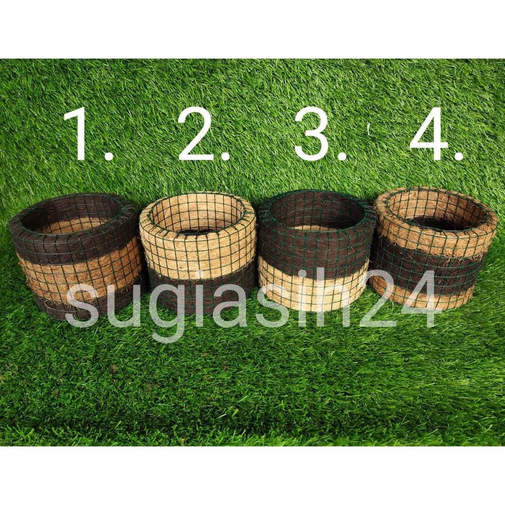 POT BULAT SABUT KELAPA POT ANGGREK POT TANAMAN POT IJUK POT SABUT