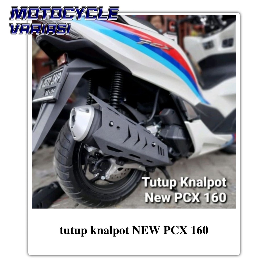 cover tutup knalpot NEW PCX 160 model transformer