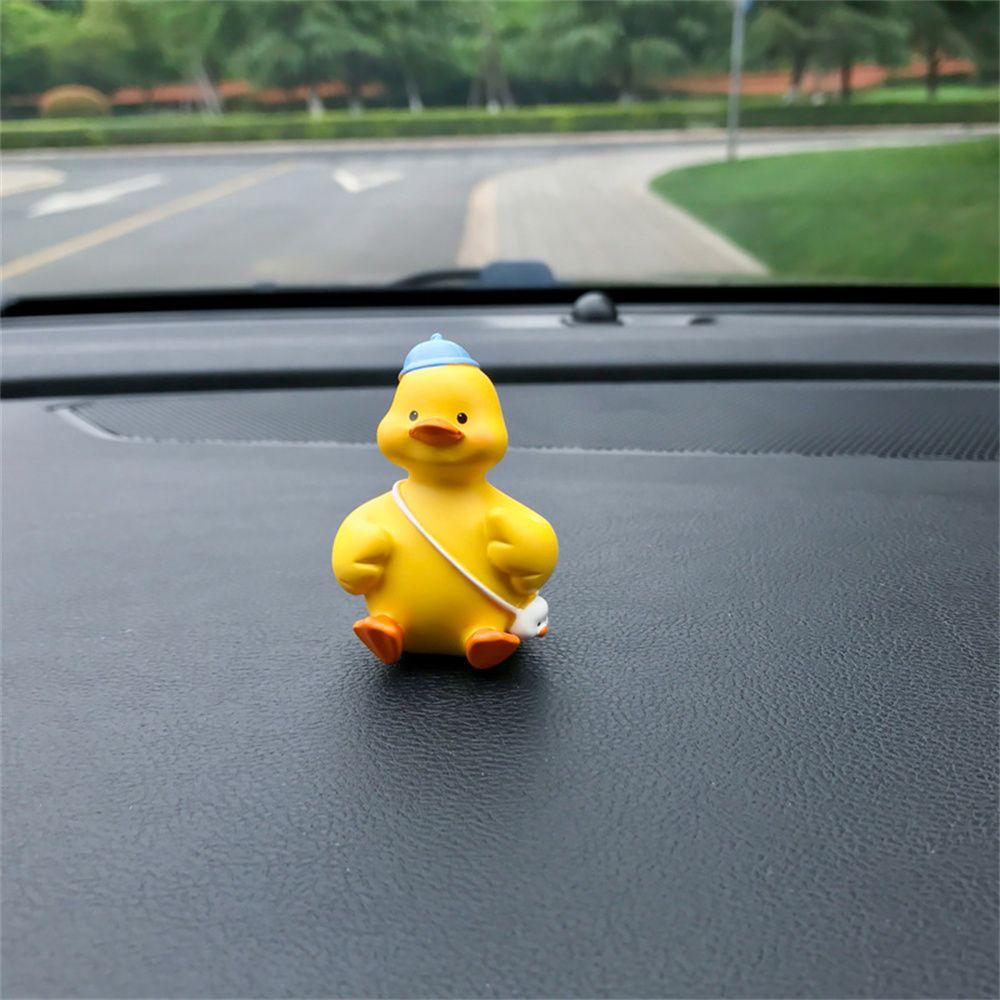 Lanfy Bebek Kuning Ornamen Aksesoris Interior Koleksi Aksesoris Mobil Mainan Lucu Lovely Car Decoration