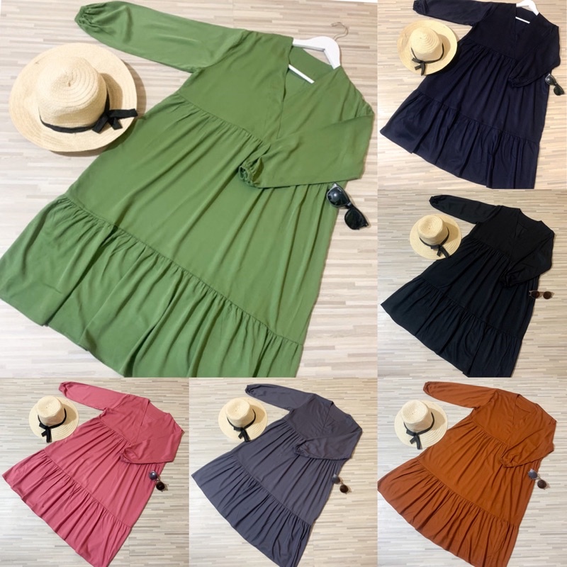 Victoria Korea Dress Rayon Twill - Homedress Remaja kekinian - Daster Terbaru - Daster Viral