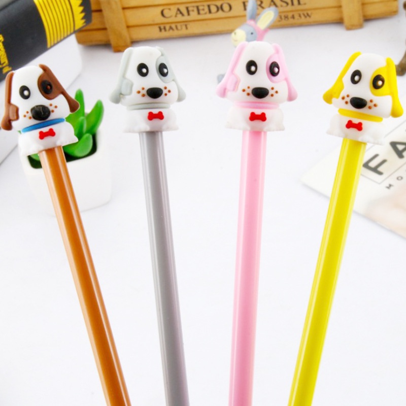 PULPEN GEL PEN KARAKTER CARTOON PUPPY CUTE