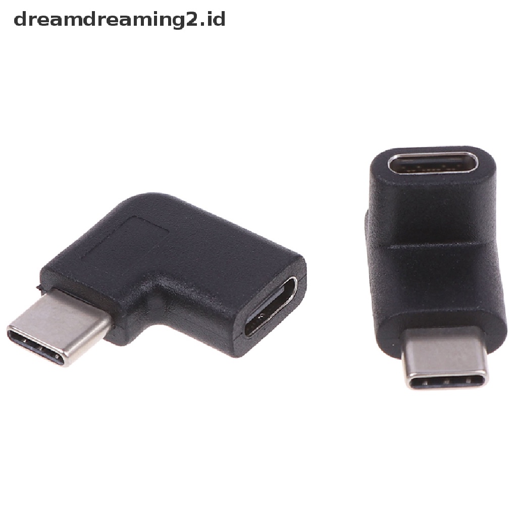 (LIKE) Adaptor Konverter USB 3.1 Tipe C Male Ke Female Sudut Kanan 90 Derajat