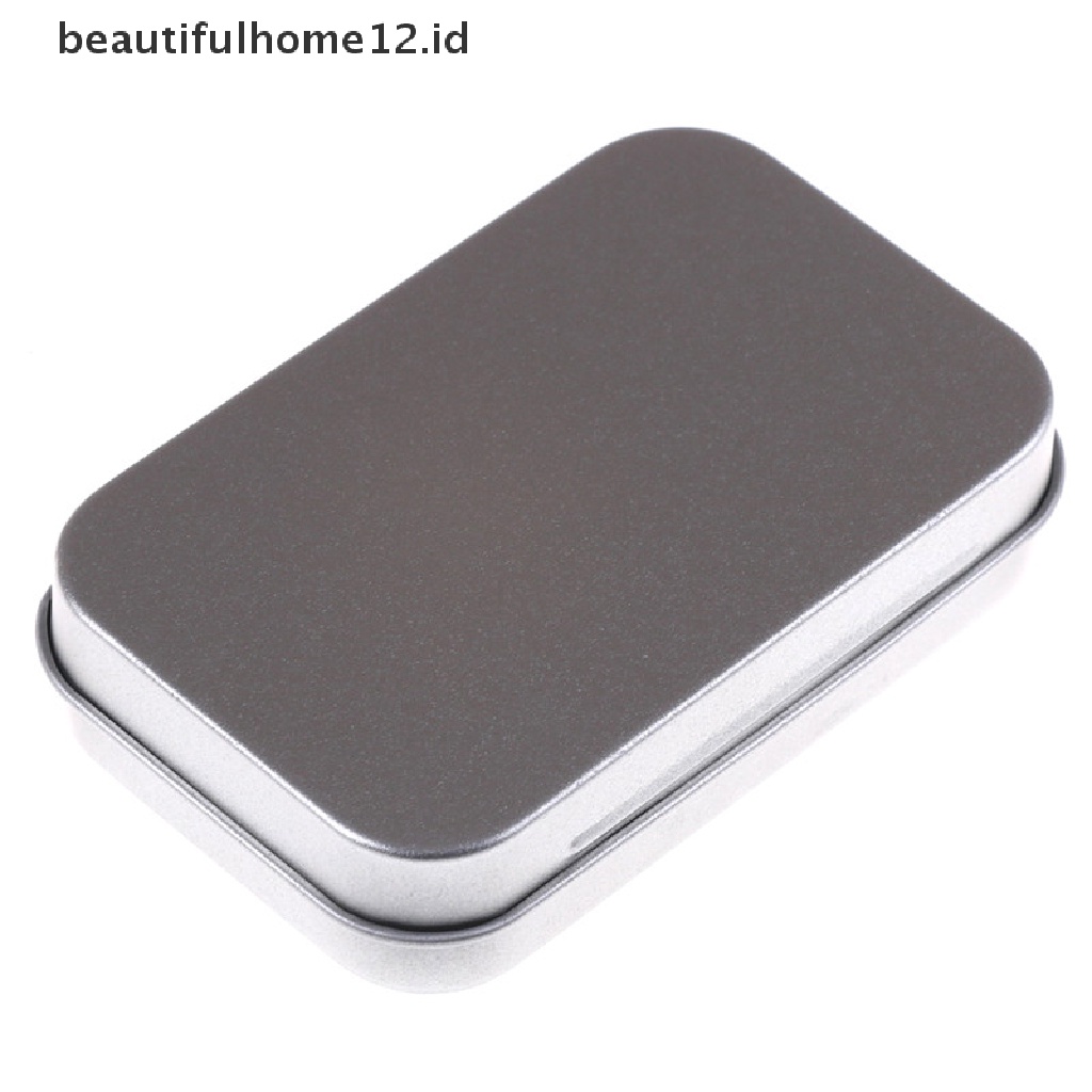 【beautifulhome12.id】 95*60*20mm Metal Tin Flip Storage Box Case Organizer For Coin Candy Keys .