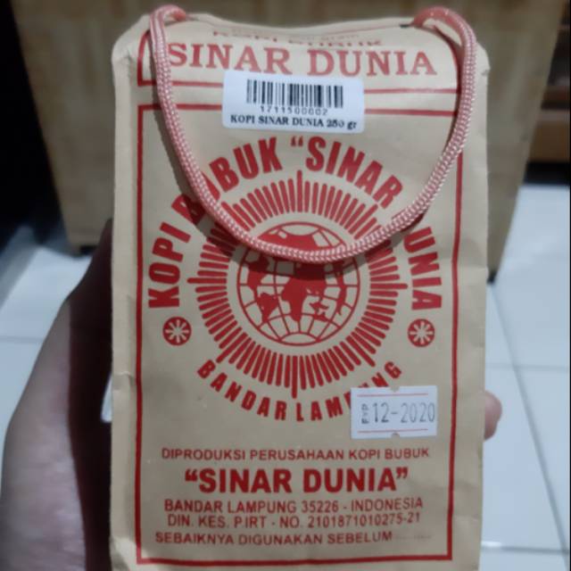 

250GR KOPI LAMPUNG CAP SINAR DUNIA BUBUK HALUS ROBUSTA ASLI LAMPUNG