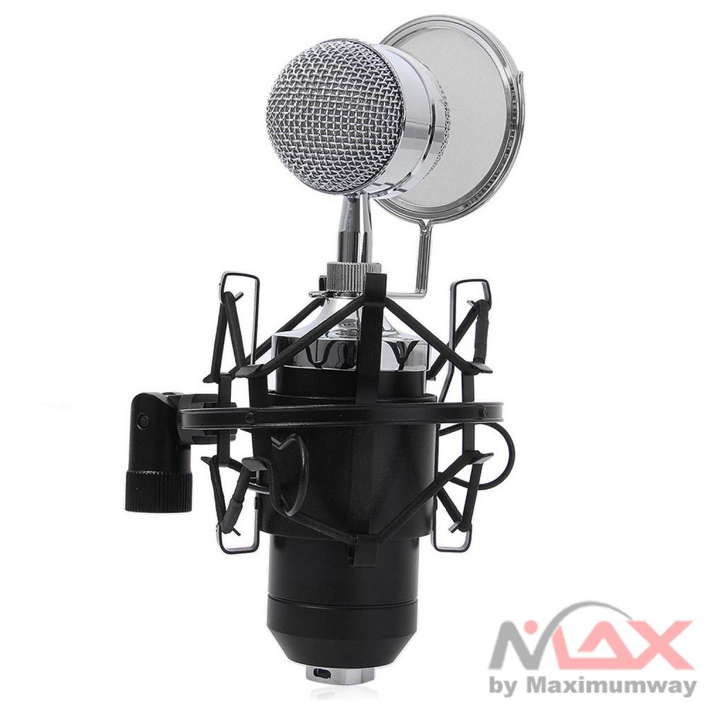 [100% ORI] BM8000 Professional Condenser Recording Microphone  / TaffSTUDIO Mikrofon Kondenser dengan Shock Proof Mount - BM-8000 Warna Hitam / mic / miropon / microfone / Microphone condenser / Pengeras suara / Studio Microphone / Microphone Professional