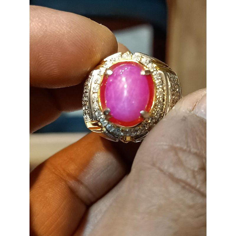 batu cincin merah ruby burma