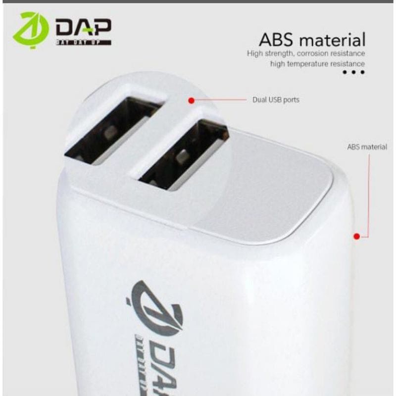 Travel Charger DAP D-A2N 2USB Micro Casan DAP D-A2N 2USB 2.4A ORIGINAL FAST CHARGING