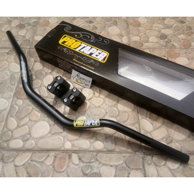 Stang Fatbar Protaper High + Raiser Stang CNC Motor Klx Trail Vixion Nmax Pcx Xride Beat Street Xabr