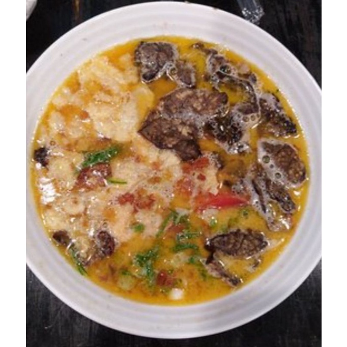 

soto Betawi daging, Paru campur