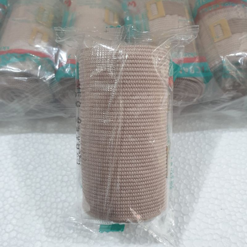 Perban Elastis Kaki Tangan Lutut 7.5cm x 4.5m Elastic Bandage Perban Patah Tulang Verban Elastis 3 inch