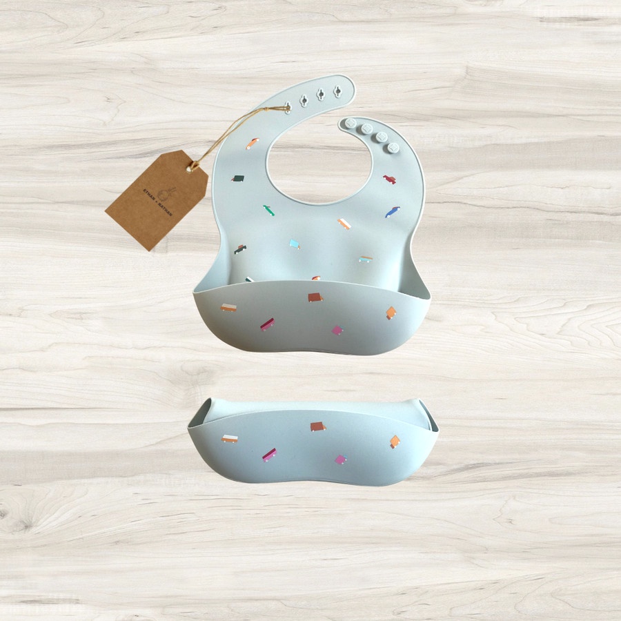 Ethan + Nathan - Premium Silicone Bib Pattern