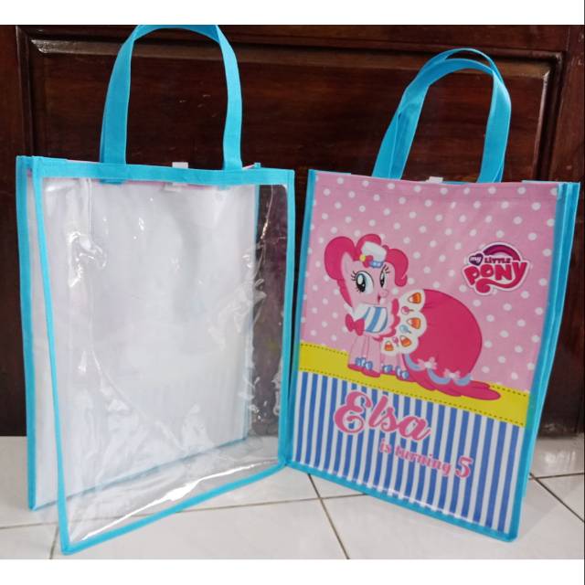 

Tas souvenir ulang tahun anak model fullmika tema littlepony