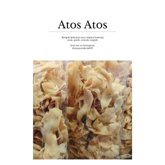 

KERIPIK BAWANG ATOS ATOS