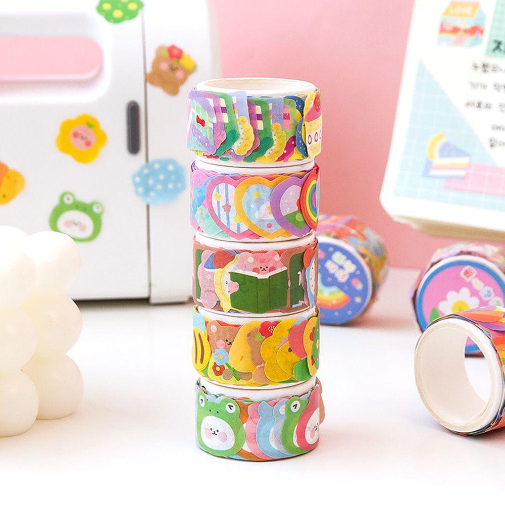 Populer Washi Tape Tearable DIY Kawaii Stiker Scrapbooking Dekoratif