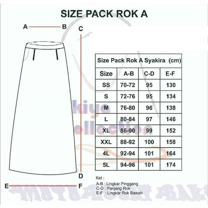 SALE !! Rok A rok tipe A rok kerja syakira letter A rok kerja murah - syakira-1