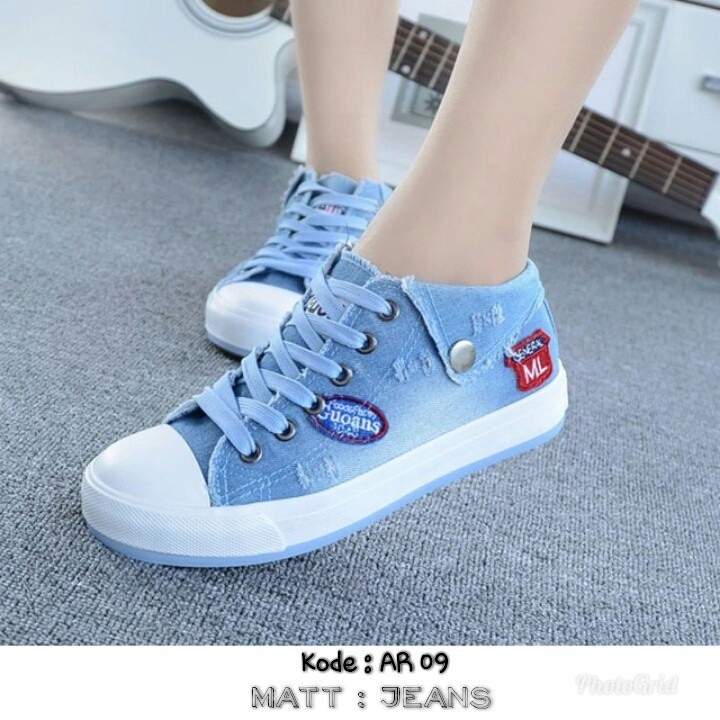 SNEAKER AR 09 SEPATU TALI JEANS SHOES FOOTWEAR MURAH SHOE FREE ONGKIR