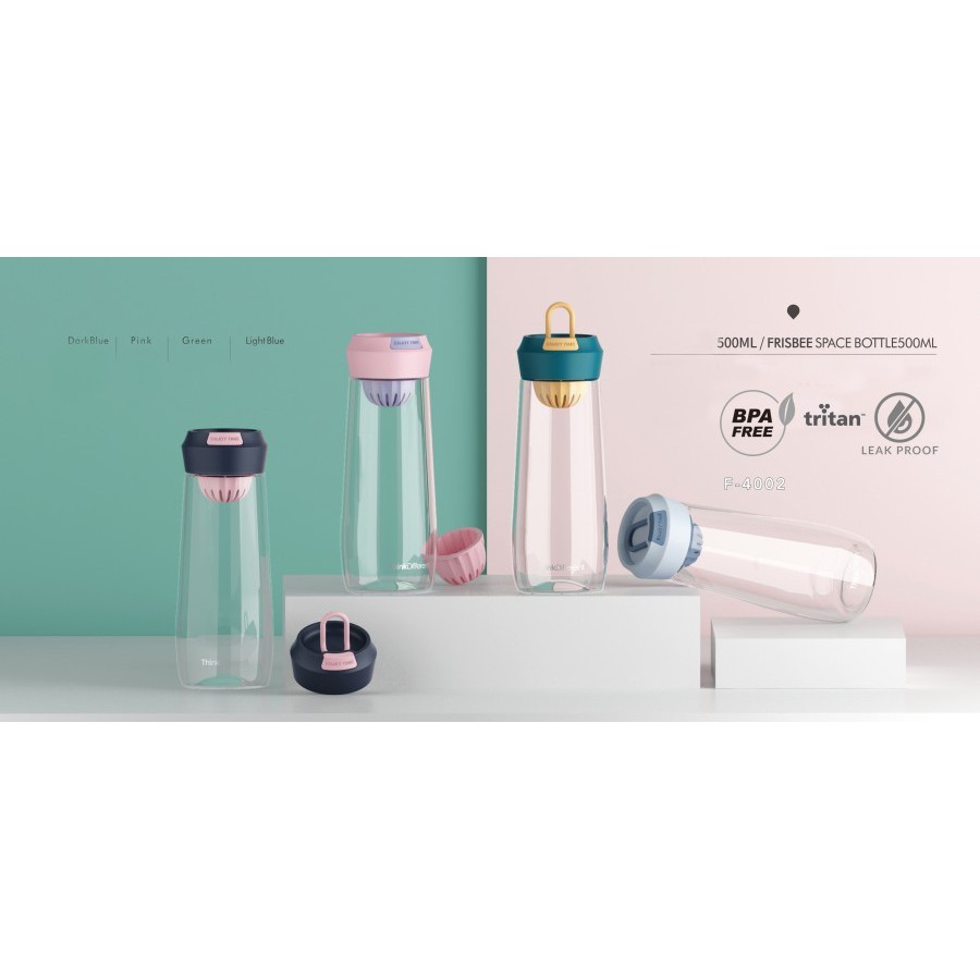 BOTOL MINUM TRITAN BPA FREE F4002 500 ML ANTI BOCOR