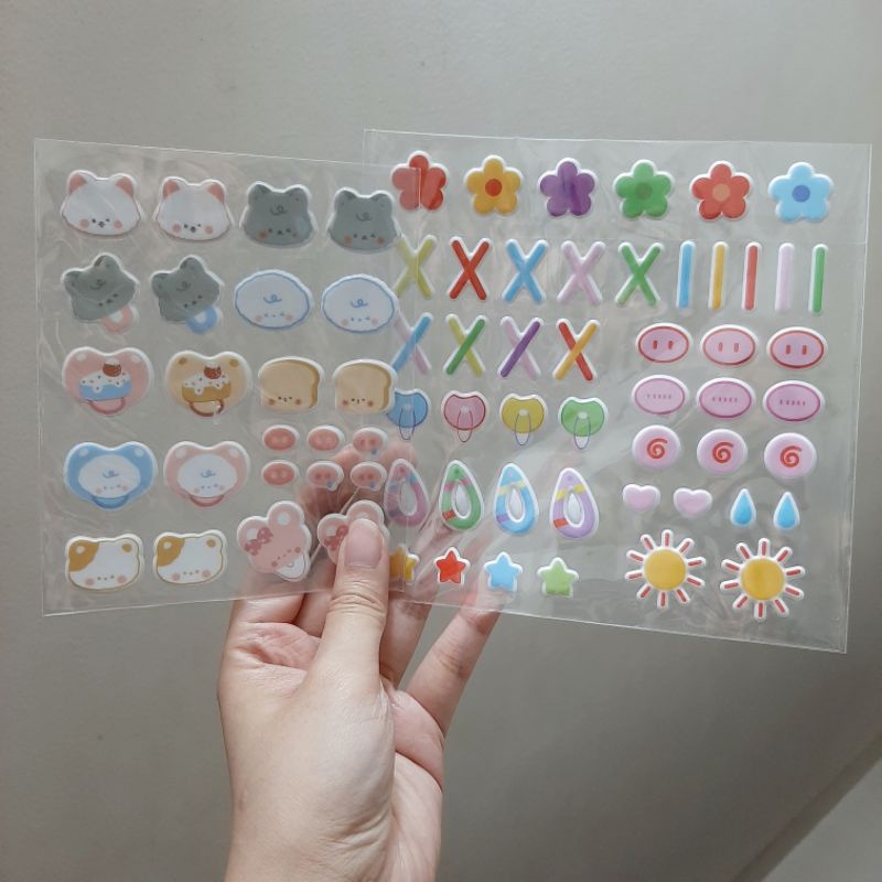 sticker doll 2 set boneka accessories 15 cm 20 cm