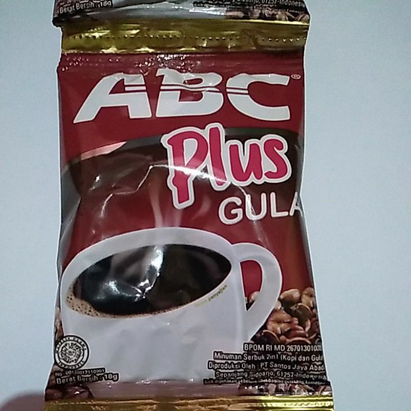 Kopi ABC plus  Gula Renceng murah kopi hitam